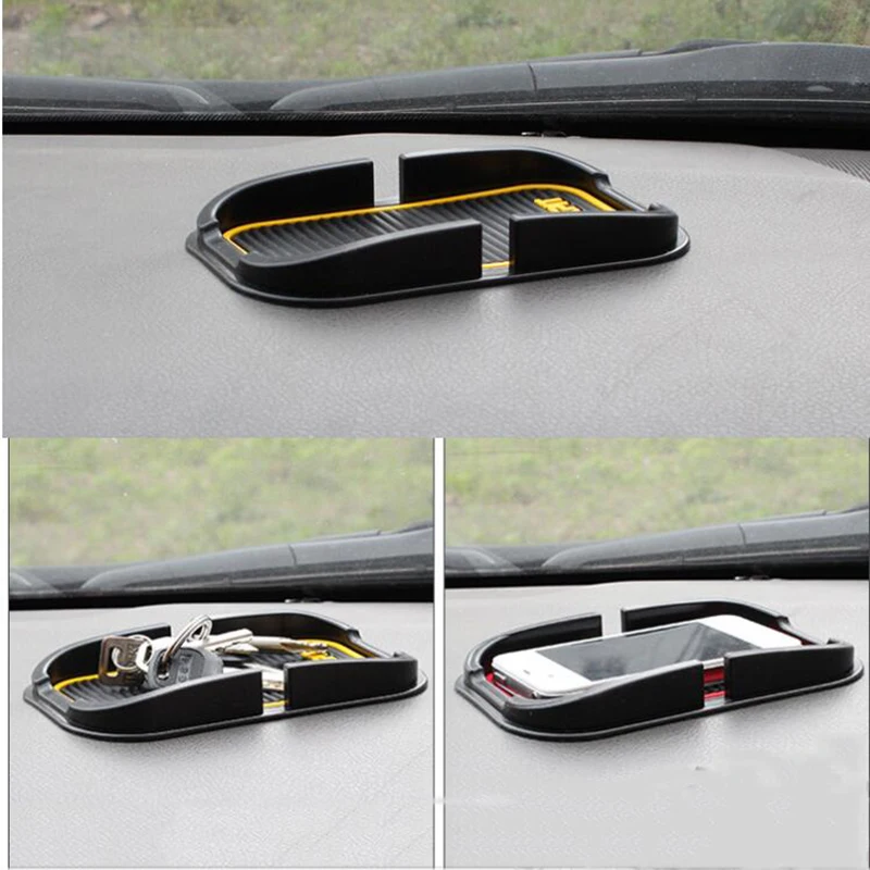 15.5*10 см ПВХ Автомобилей нескользящая Мат Один Слот Мобильного GPS Кронштейн