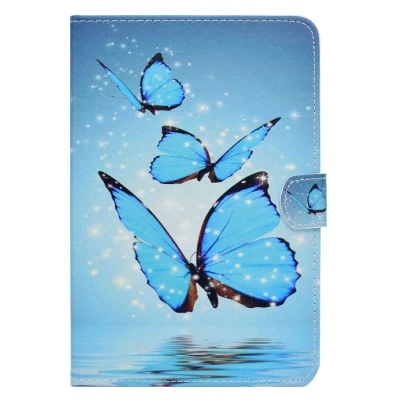 Чехол для iPad Mini 2 3 4, умный чехол с разноцветными узорами для Funda iPad Mini 1 2 3, флип-чехол A1490, чехол для сна/пробуждения, мини-Чехол - Цвет: Butterfly