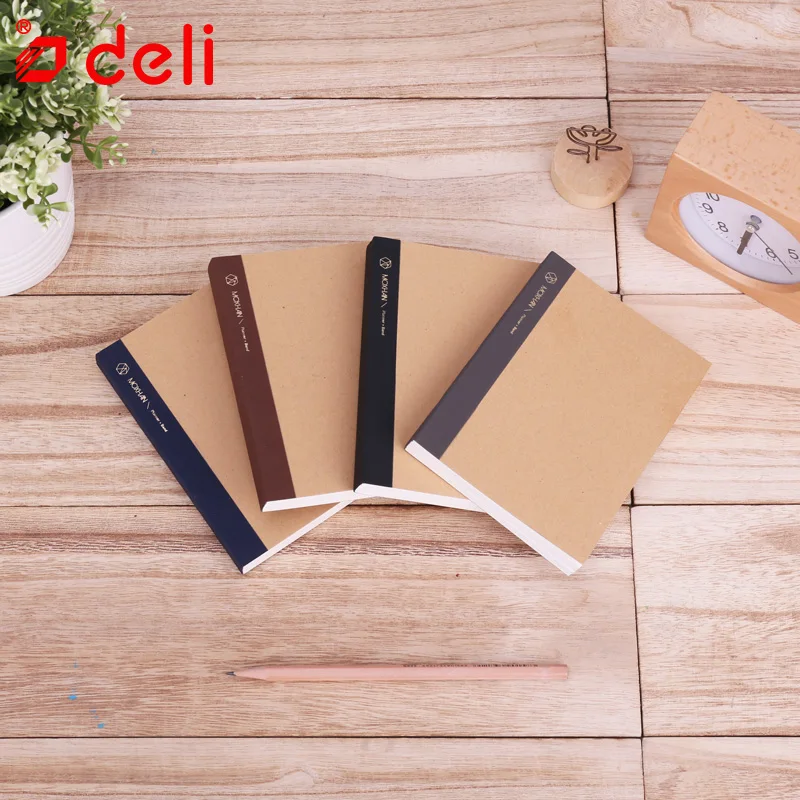Deli 25k & 64k ручная книга крафт бумага Блокнот пустая точка сетка блокнот дневник