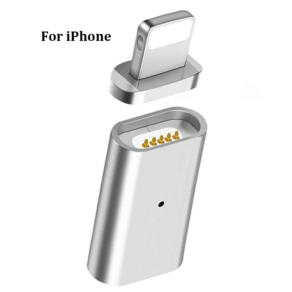 For iphone Для samsung galaxy s9 s8 xiaomi redmi note 5 Магнитный Micro Female to type C Micro Male разъем USB-C Android Phone Adapter - Цвет: For iphone