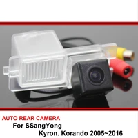 for ssangyong kyron korando 2005 car rear view camera trasera auto reverse backup parking night vision waterproof hd sony