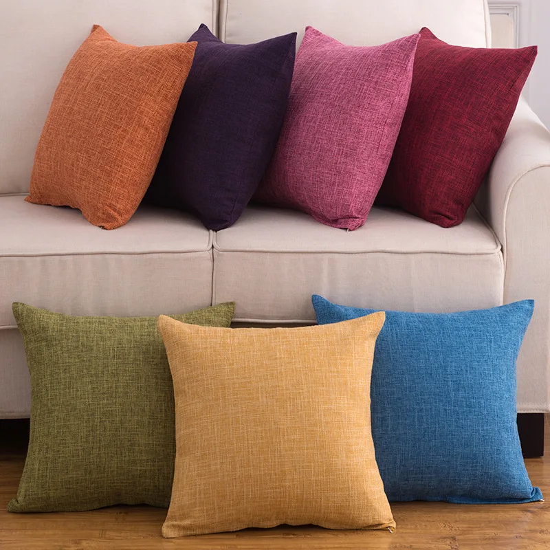 

1Pcs 45*45cm 30*50cm Linen Throw Pillow Cushion Cover Home Decoration Sofa Bed Decor Decorative Pillowcase 40785
