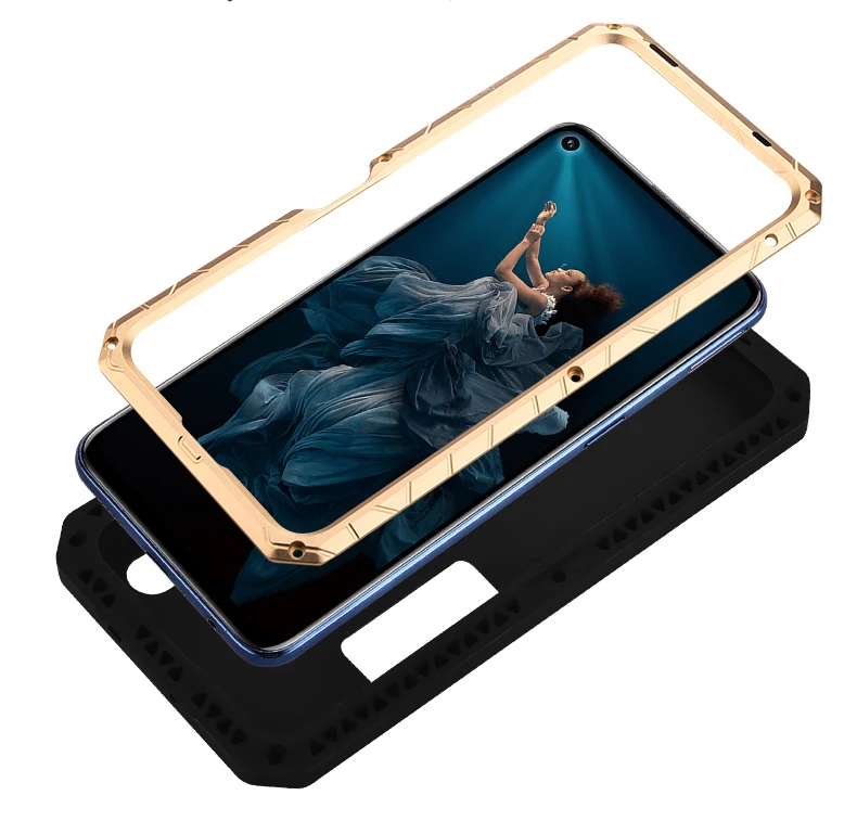 IMATCH Повседневный водонепроницаемый чехол для huawei Honor 20 20 Pro Роскошный Металлический силиконовый чехол Coque Полные Защитные чехлы для телефонов