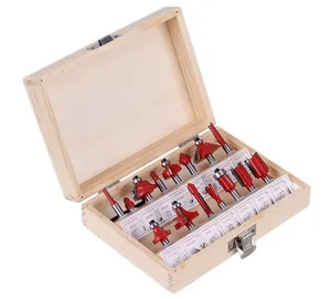 Набор фрез, комплект из 15 твердосплавных насадок 14 дюйма 12 дюйма, для работ по дереву