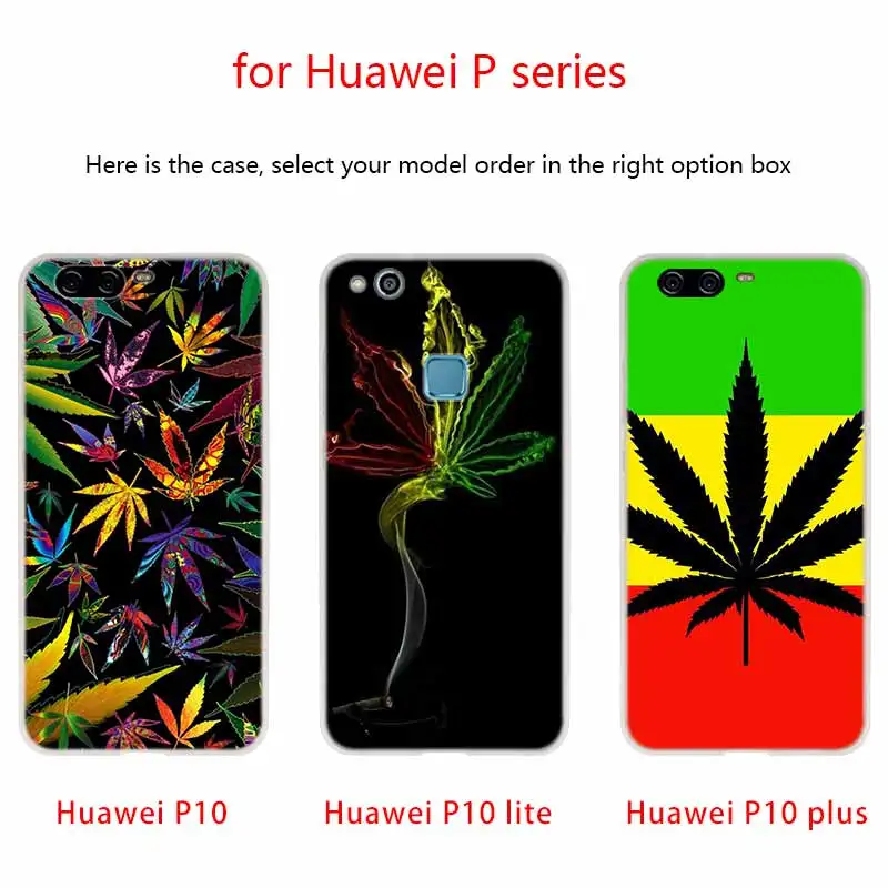 Новый чехол с психоделическим рисунком травы силиконовый мягкий для Huawei P50 P30 P40 P20