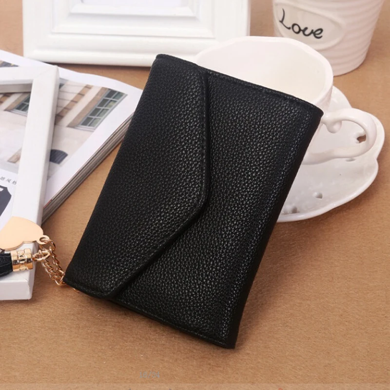 Новая Мода Конверт Женщины Кошелек Хит Цвет Цветы Печать PU Кожаный Бумажник