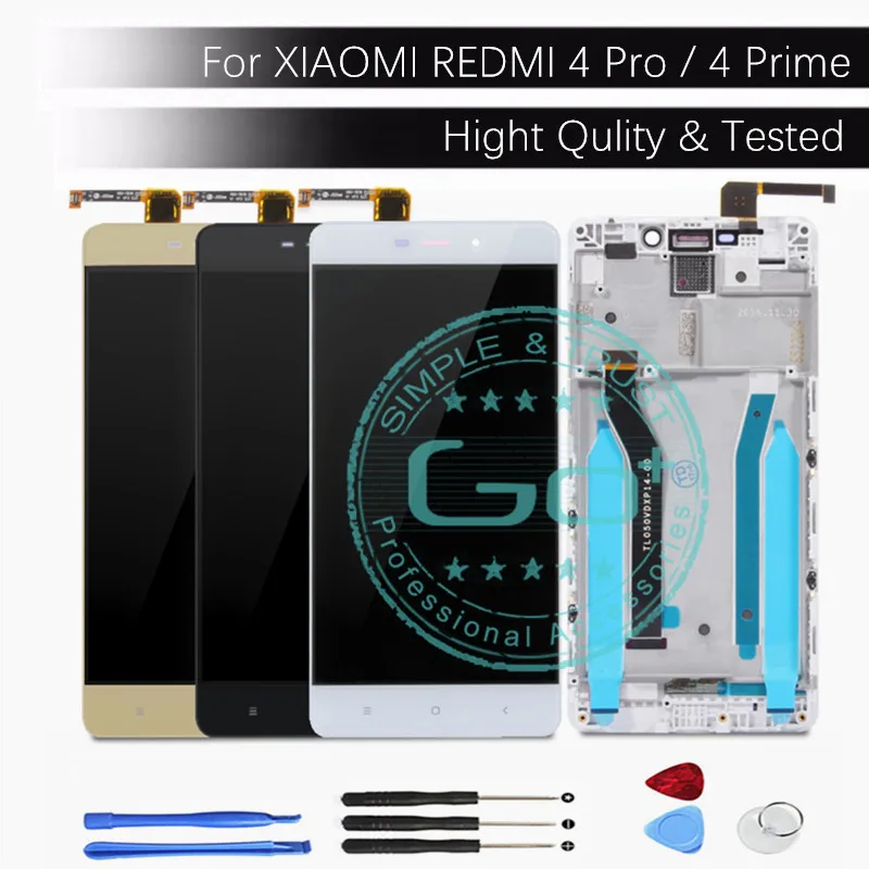 Для Xiaomi Redmi 4 Pro ЖК дисплей + рамка сенсорная панель Prime дигитайзер сенсорный экран