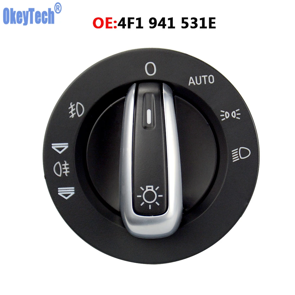 OkeyTech высокое качество фар противотуманных переключатель управления 4F1 941 531E для