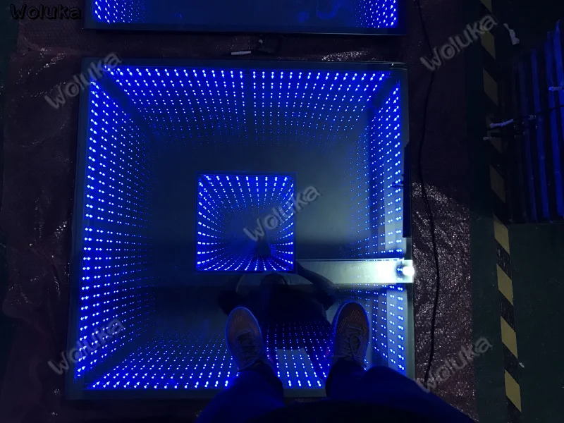 Новая зеркальная лампа с 3D эффектом бездны светодиодное сценическое освещение