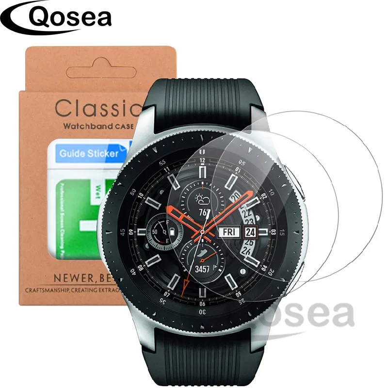 Qosea для samsung gear 46 мм протектор экрана 2.5D 9 H ультратонкая пленка Cltra 42 Smartwatch часы из