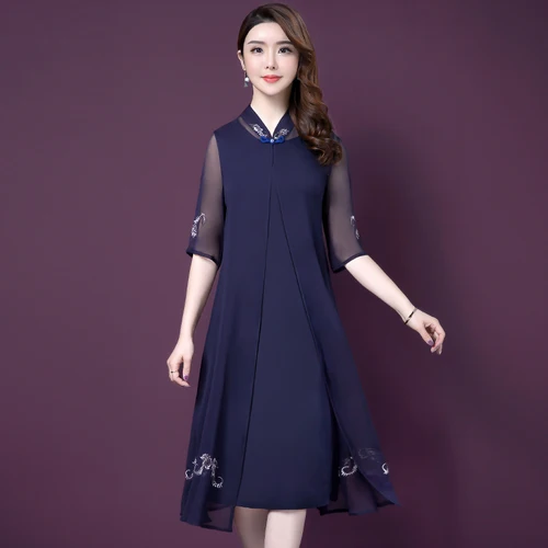 Весна лето 2020 модное шелковое женское платье новый стиль большой код Xxxxxl Простое