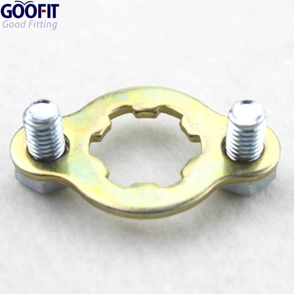 GOOFIT 17 мм Звездочка двигателя фиксатор пластины наборы для 50cc-250cc ATV Dirt Bike G044-027 |