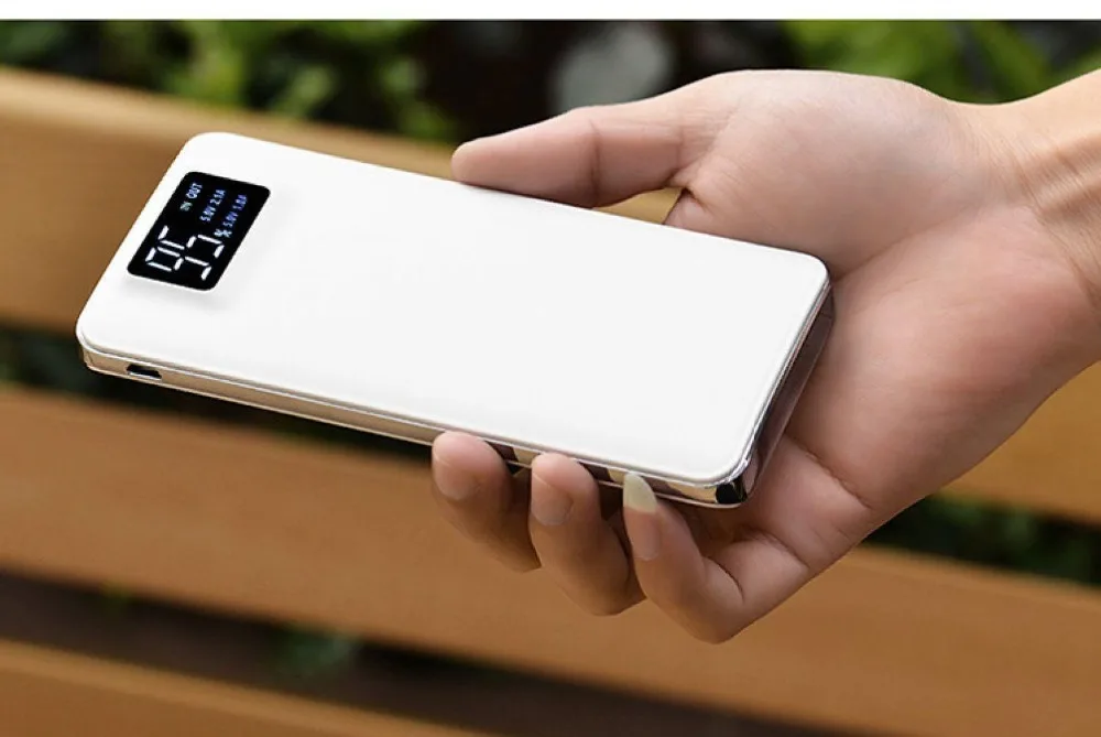 Внешний аккумулятор 30000 мАч ЖК-дисплей портативный двойной USB порт зарядное