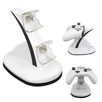 besegad dual controller charging dock station charger stand for microsoft xbox one x box one slim controller white gadgets