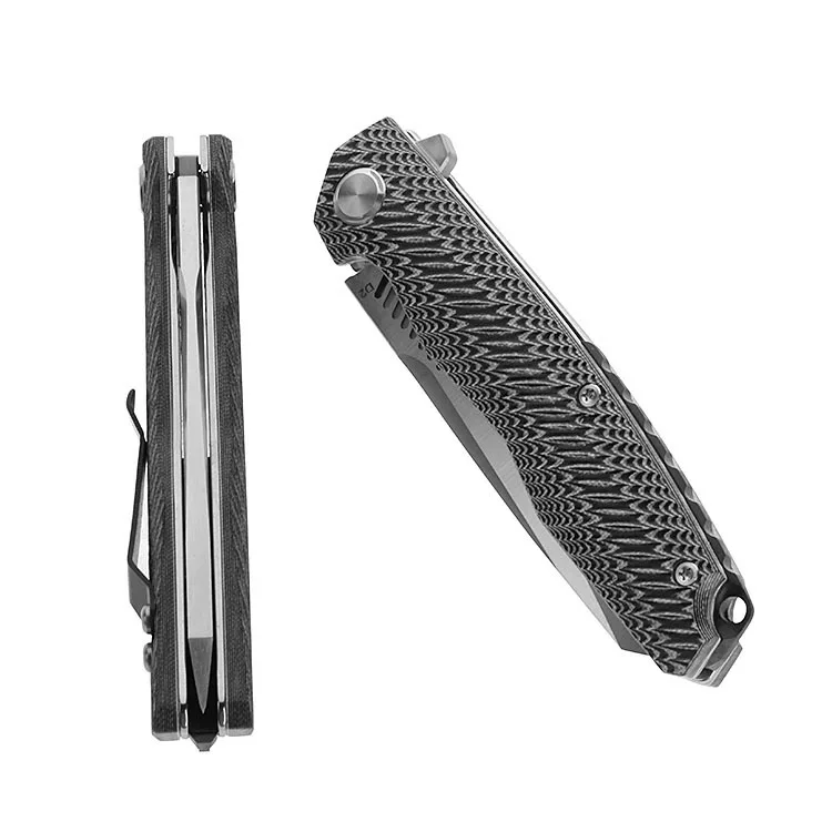 TWOSUN TS16 G10 складной нож D2 атласное Лезвие Керамический шариковый подшипник