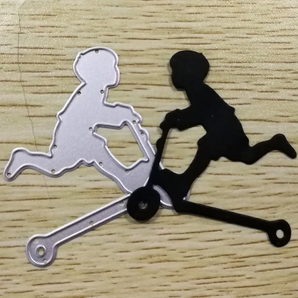 Estel мальчик скутер границы металла стали резки штампы трафарет для скрапбукинга