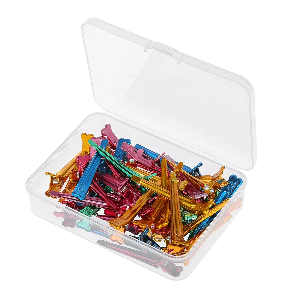 50 шт. красочные плоские заколки для волос стальной зубчик Аллигатор заколка