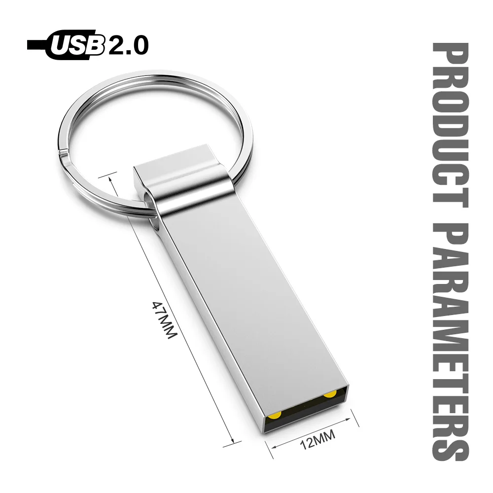 Металлическая USB палка с кольцом для ключей 8 ГБ 16 32 64 Гб 128 карта памяти Флеш