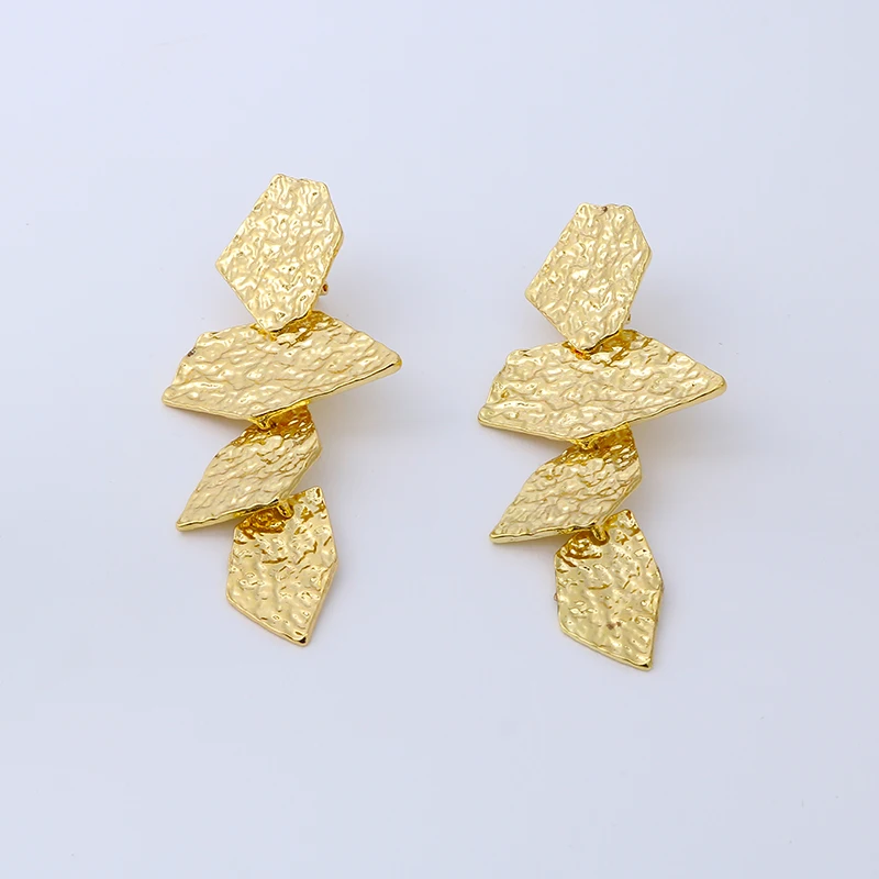 Gold long Za золотые и серебряные металлические серьги-клипсы без пирсинга, женские вечерние ювелирные украшения, клипсы для ушей, аксессуары - Окраска металла: Gold long