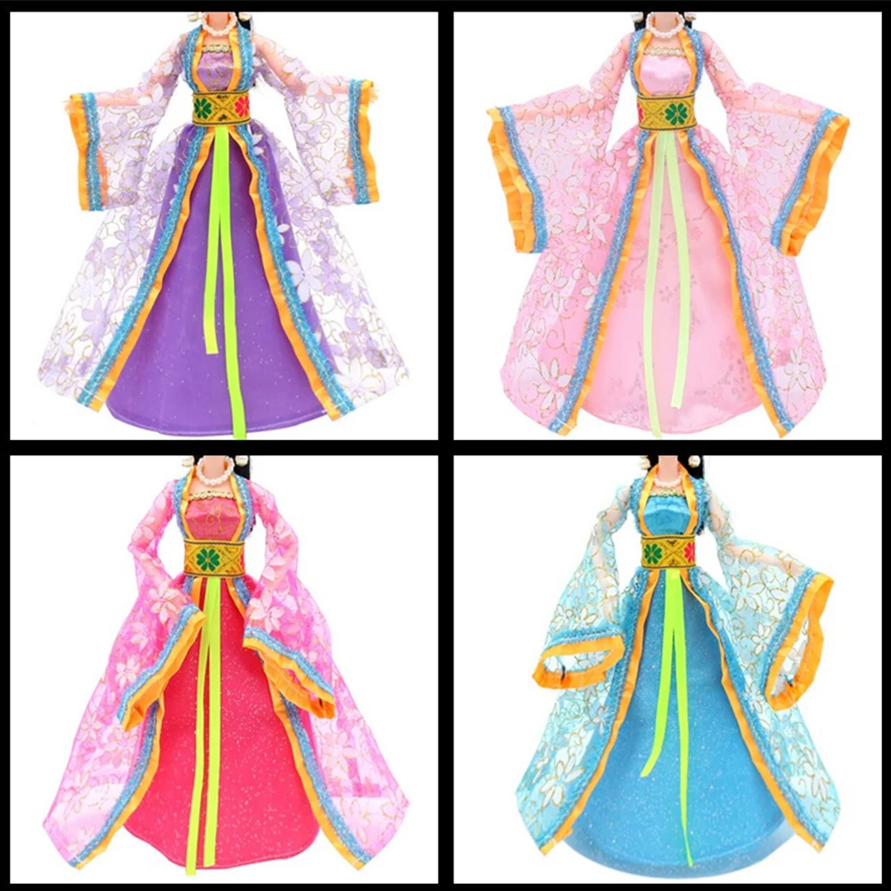 Детские игрушки в подарок 1 шт. 4 цвета вечерние платья одежда ручной работы наряд