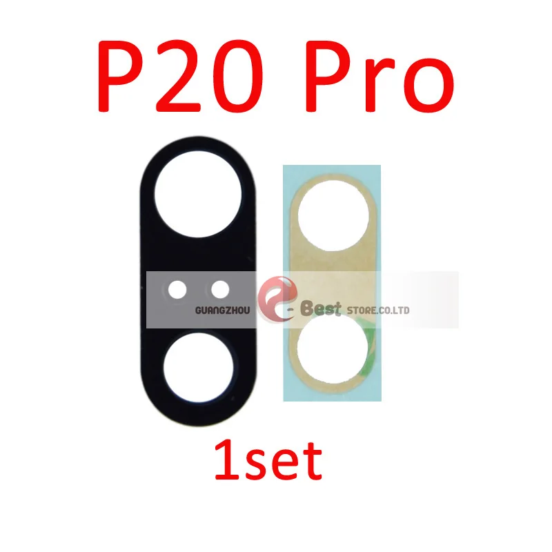 P20 pro 1 комплект задний объектив задней камеры для huawei P20 Lite P20 pro P30 с клейкой наклейкой запасные части - Цвет: P20 pro