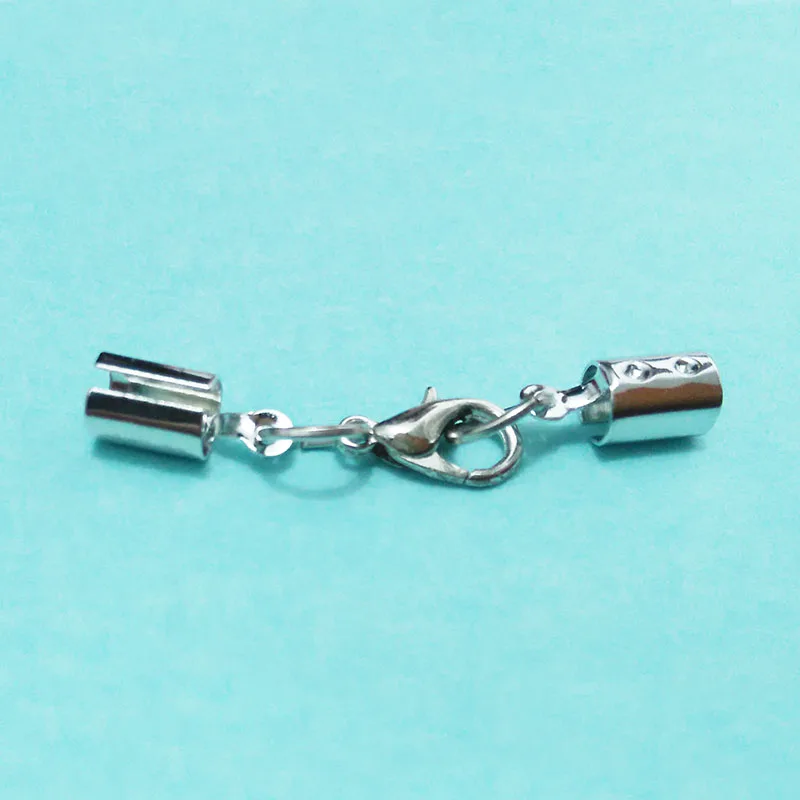 Обжимные концы leateher шнур ожерелье веревки обжимные концевые наконечники с