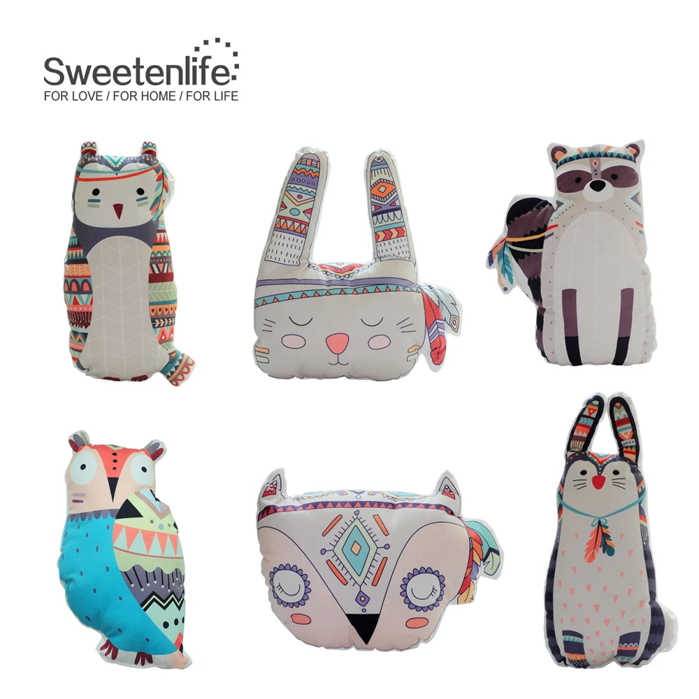 Sweetenlife подушка в форме мультяшных животных, диванная подушка, детские подушки, подушки, новинка, декоративные подушки, подушки для дома