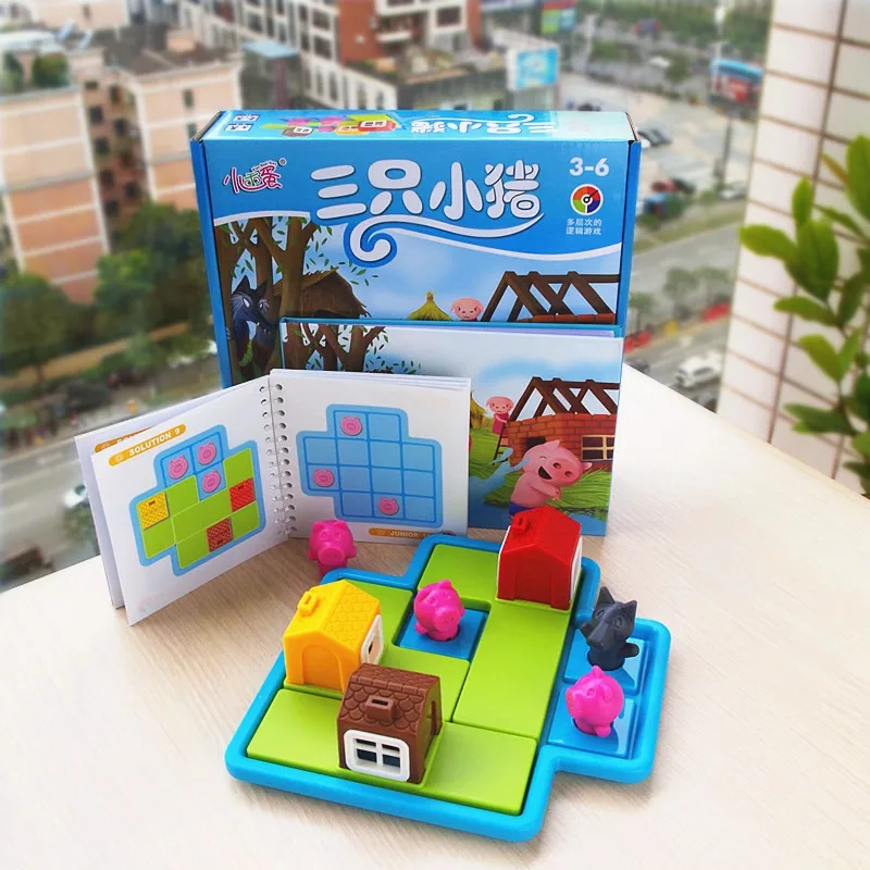 Smart Hide &amp Seek настольные игры три маленьких поросенка 48 вызов с решением IQ