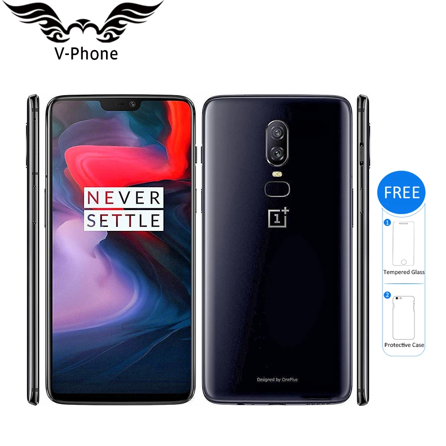 Глобальная прошивка Oneplus 6 8 Гб 128 Гб мобильный телефон Snapdragon 845 4G LTE 6,28 ''Android 8,1 20MP NFC Смартфон