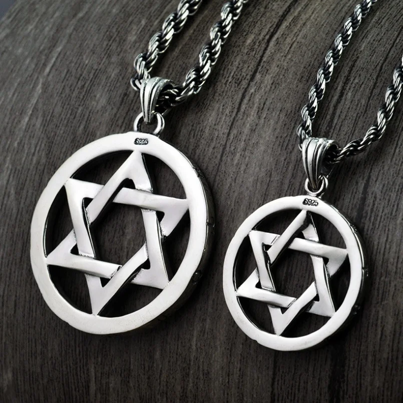 Подвеска пара гексаграммов из тайского серебра 925 пробы|thai silver|thai silver jewelrypendant