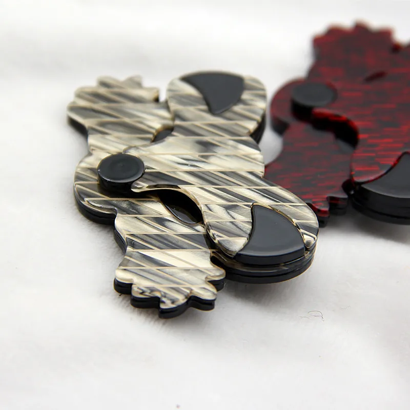 Эмалированная акриловая винтажная Женская и мужская брошь в виде лисы милые