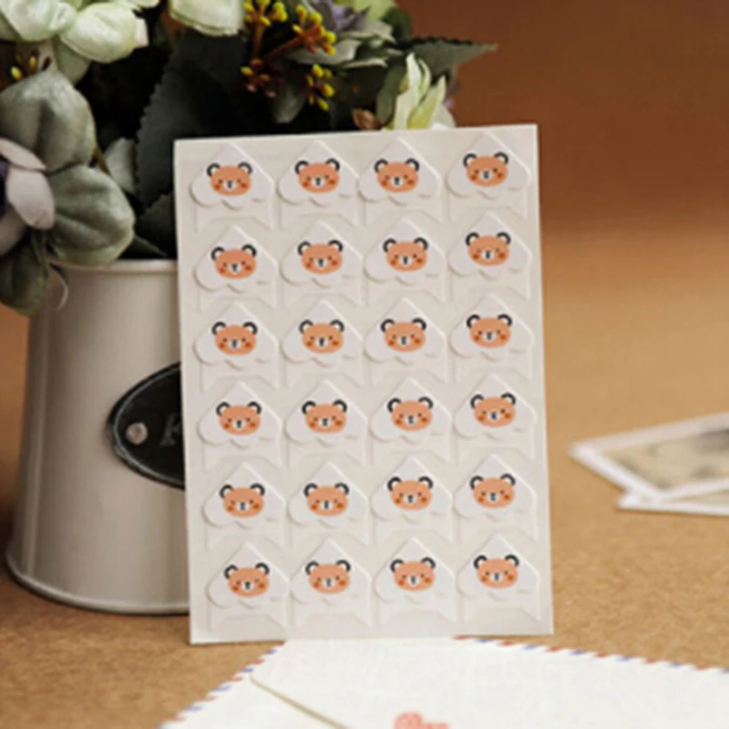 24 шт DIY мультфильм милые животные уголок бумажные наклейки для фотоальбомов