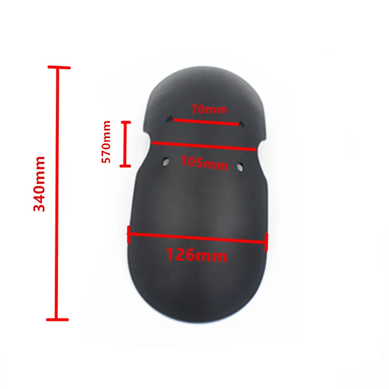 Короткое переднее крыло мотоцикла обтекатель брызговика блестящий черный