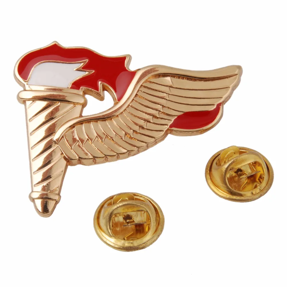 Значок из ПАРАШЮТИСТА с металлическими крыльями спецназа армии США |