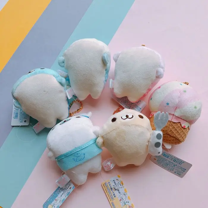 1 шт. Kawaii San-x мультфильм голубой кит плюшевые игрушки кукла милое море в виде животного мягкая набивная брелок для девочек Подарки
