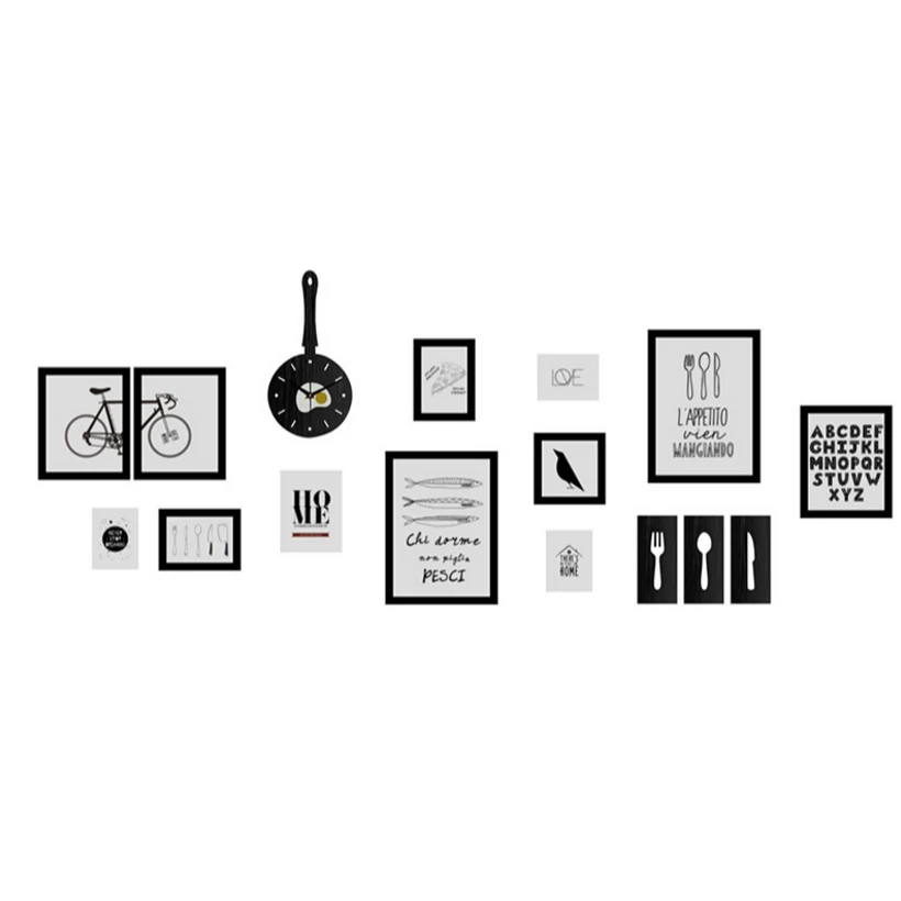 

SUFEILE Solid Wood Combination Frame Creative Restaurant Decoration Combination Picture Frame Simple Decorative Photo Frame D40