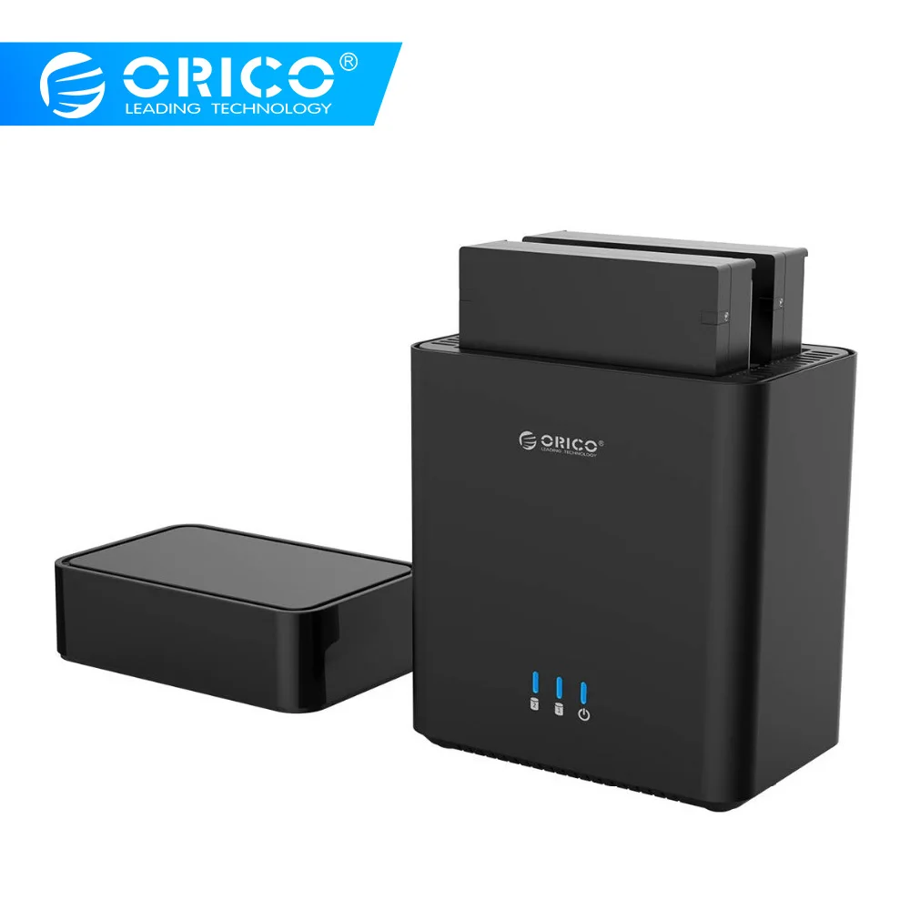 ORICO Dual Bay Магнитный Корпус 5 Гбит/с для жесткого диска 3 дюйма USB3.0 корпус 20 ТБ