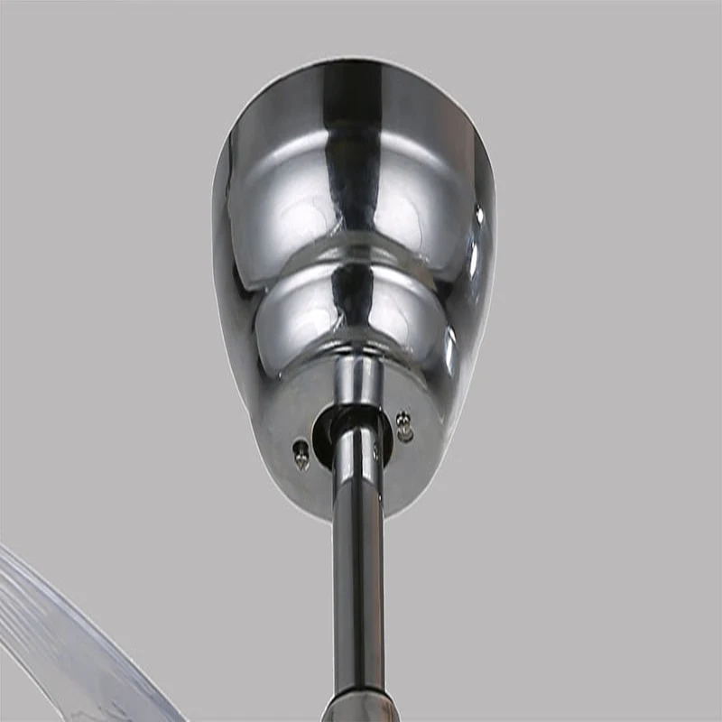 Выдвижные потолочные вентиляторы Y4205 Dimmable Три света Супер Тихий никелевый светодиодный потолочный вентилятор с лезвиями ABS