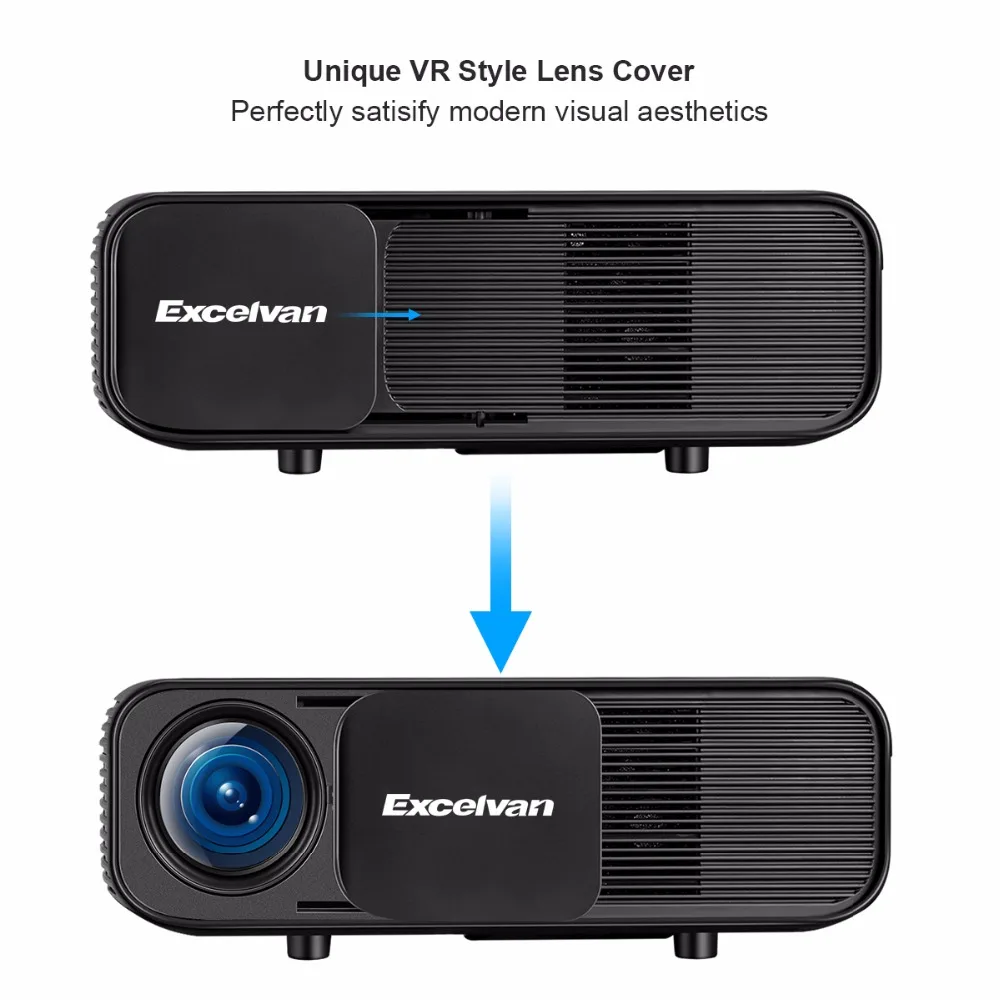 Excelvan CL760 HD lcd светодиодный проектор 3200 люмен 1080P видео игры ТВ домашний кинотеатр проектор PK CL720 проектор