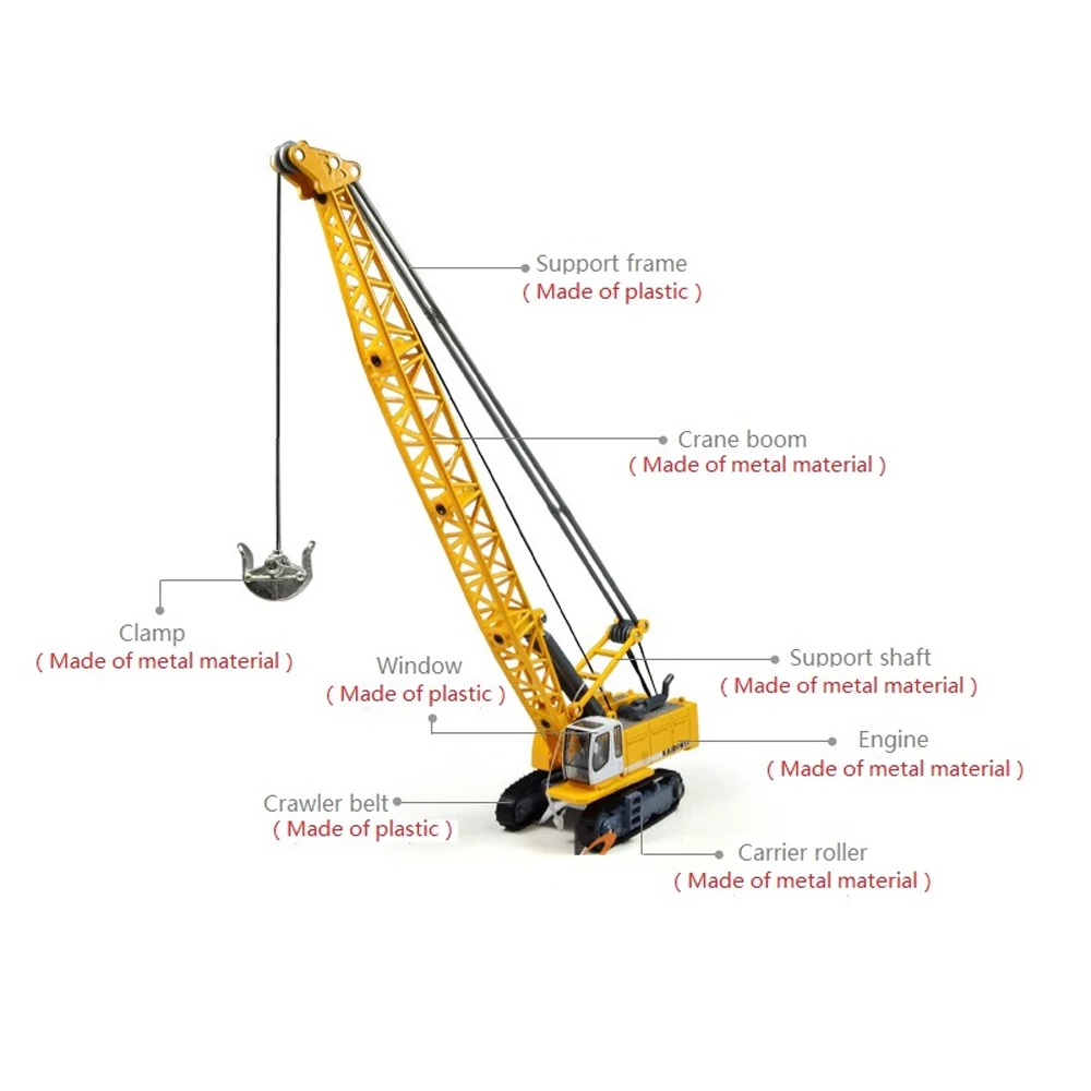 Дети 1: 87 сплав инженерный грузовик башня кабель экскаватор коллекция