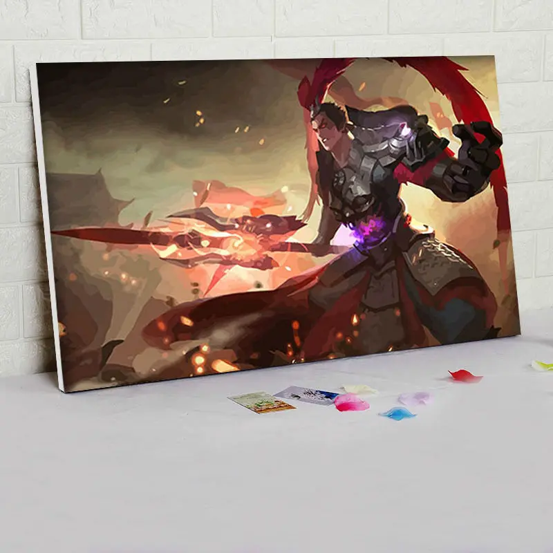 Модульная живопись Hero Glory of the king цифровая Раскраска по номерам diy Цифровая