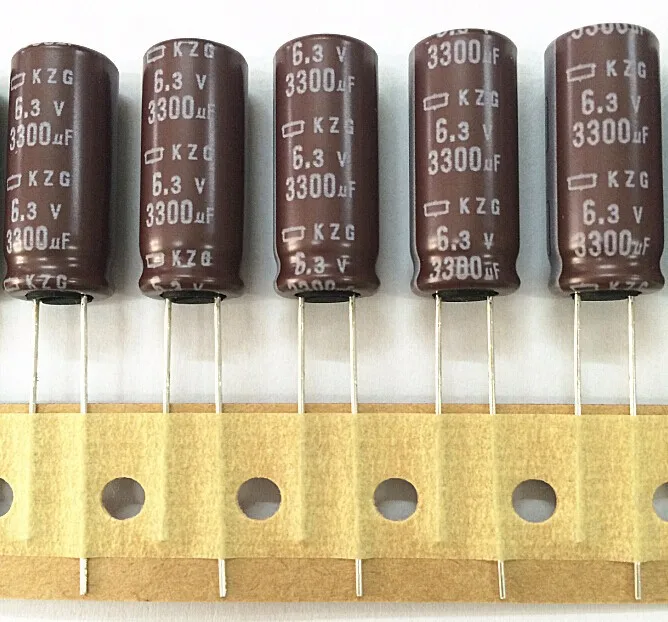 100 шт. 3300 мкФ 6 3 V 10x25 мм воспользовались сверхнизкой ESR 6.3V3300uF Алюминий