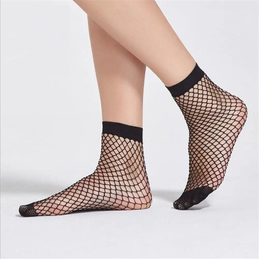 Сетки для женщин конфеты полые дамы Sox Chic носки девочек. пикантные сетчатые
