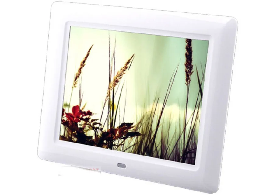 Новинка 8 дюймов lcd TFT многофункциональная цифровая фоторамка с MP3/MP4 плеером - Цвет: Белый