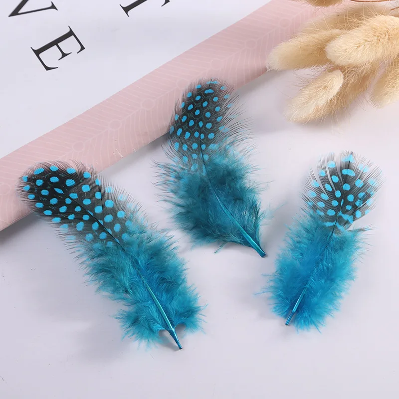 100PCS Pearl Pheasant Feathers for Jewelry Making 4.5-8CM Natural Spotted Chicken Crafts DIY Accessories Wholesale | Дом и сад