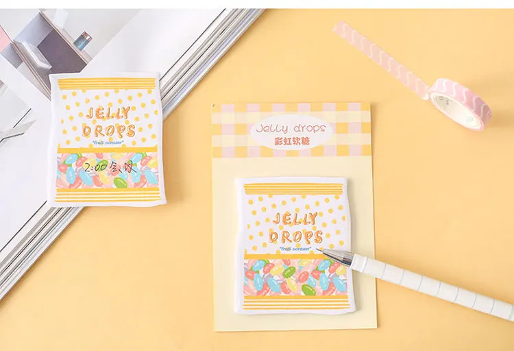 Kawaii Rainbow jar sticky notes memo pad Еженедельный план почтовые принадлежности Школьные принадлежности планировщик этикетки наклейки