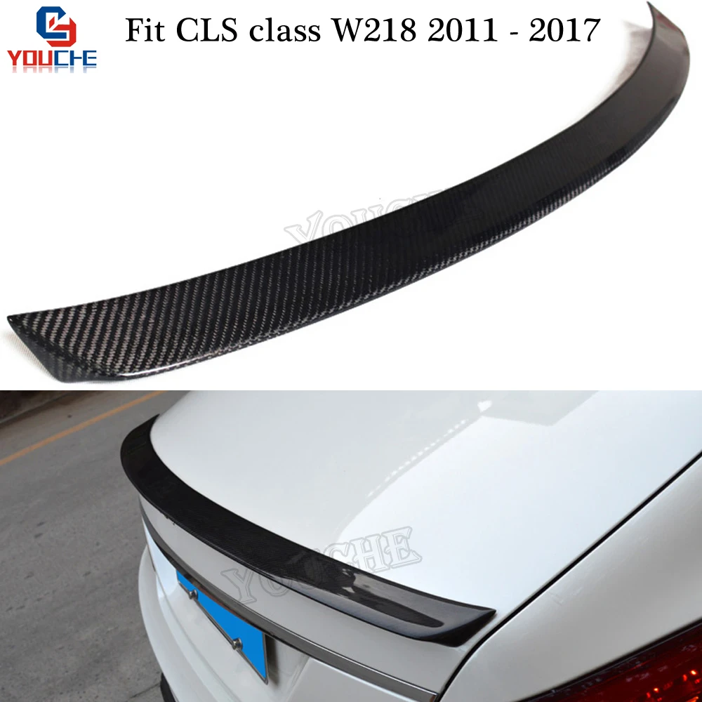 Автомобильный спойлер AMG Style из углеродного волокна задний для Mercedes W218 CLS Class 2011 2017