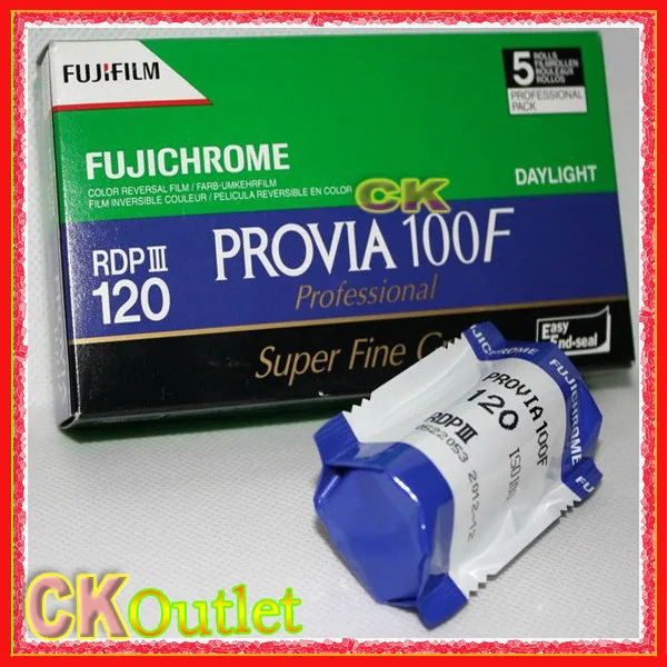 Fuji Плёнки fujichrome PROVIA 100f RDP III 120 5 рулонов ISO100 Профессиональный Цвет Сделано в Японии