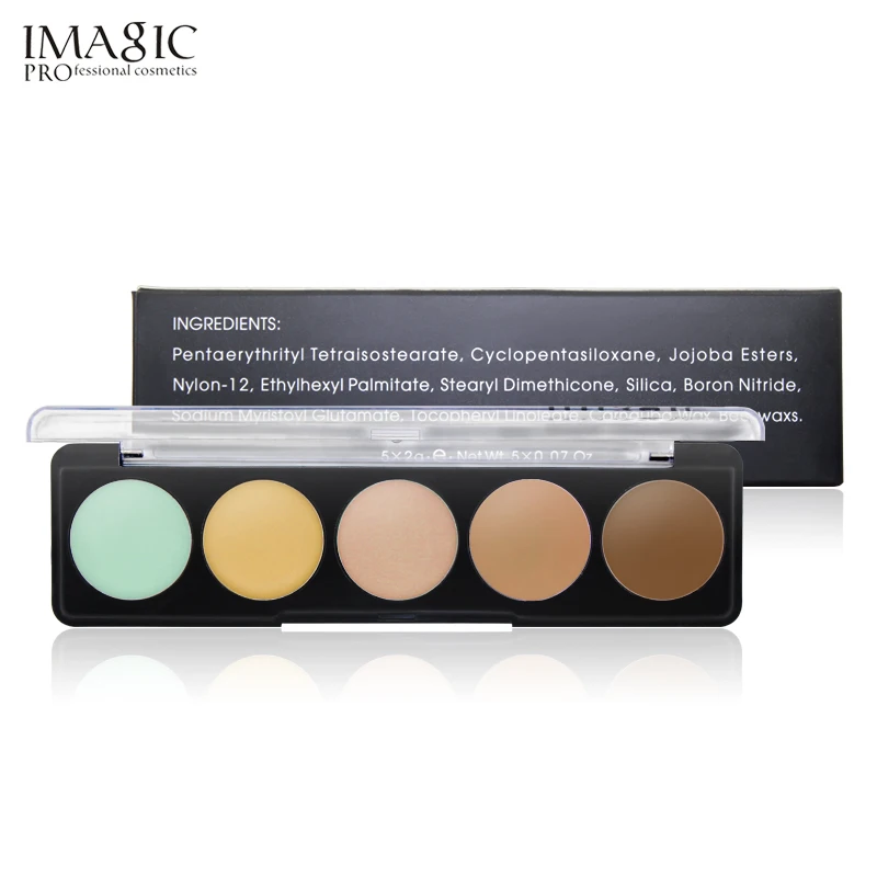 IMAGIC профессиональный макияж консилер 5 цветов контурная Палитра для лица