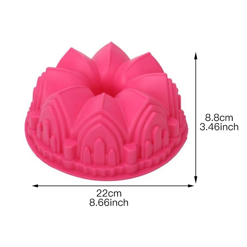 Filbake большой Корона силиконовая форма для выпечки в форме цветка 3D торт ко дню